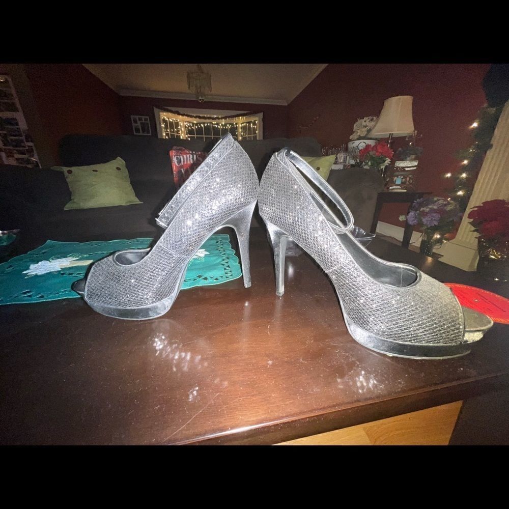 Black Stilettos with Ankle Strap - Picture 9 of 10